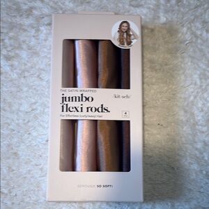 Kitsch Satin-Wrapped Flexi Rods in Pink and Brown